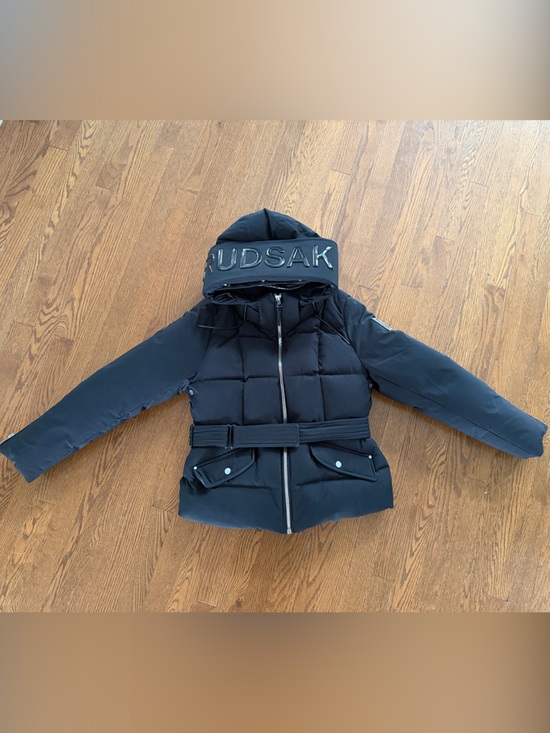 RUDSAK Jackets & Blazers - RUDSAK CAIRA Black Maxi Belted Down Puffer Jacket — Size Large